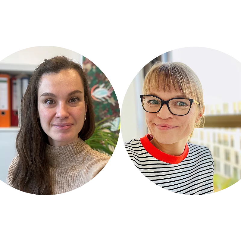 Sophie Charlotte Stuve (links im Bild) und Aneka Große (rechts im Bild)