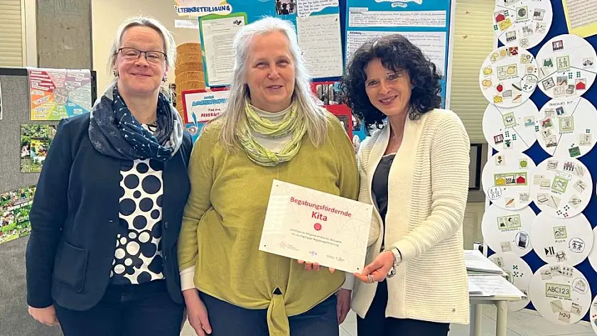Team des Kinder- und Familienzentrums Betty Gleim Haus | Zertifizierung zur begabungsfördernden Kita
