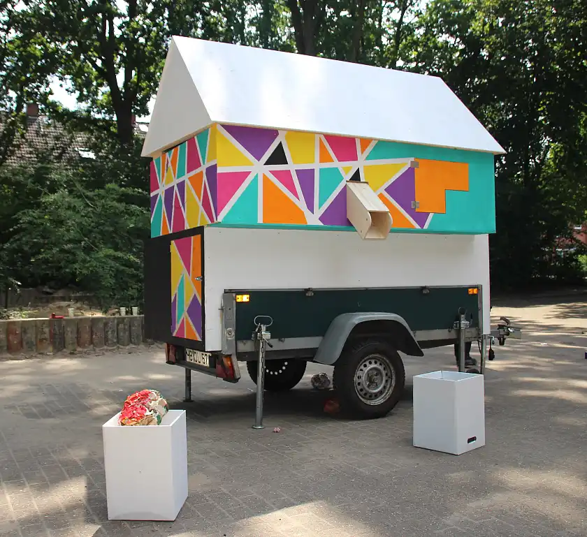 Zu sehen ist das Sommerferienprojekt des Spielhauses Treff Wischmannstraße 