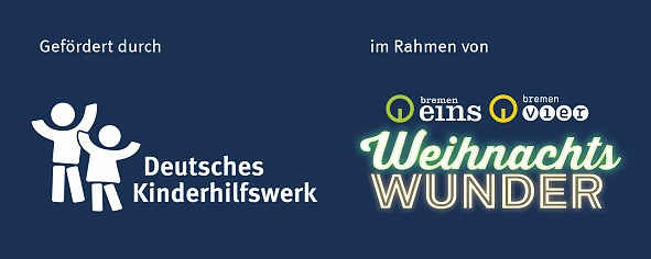 Gefördert durch das Weihnachtswunder von Radio Bremen eins und Radio Bremen vier sowie das Deutsche Kinderhilfswerk