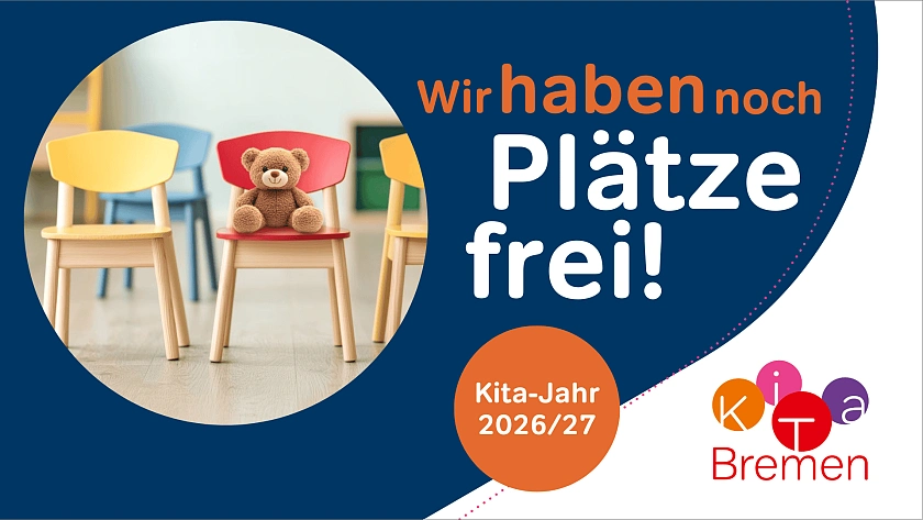 Freie Plätze bei KiTa Bremen.
