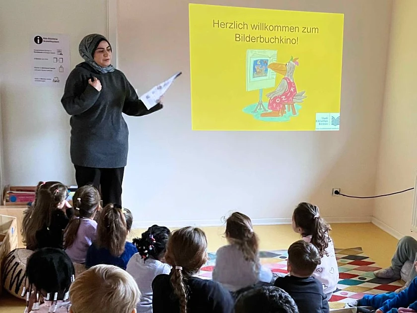 Bilderbuchkino im Kinder- und Familienzentrum Waller Park