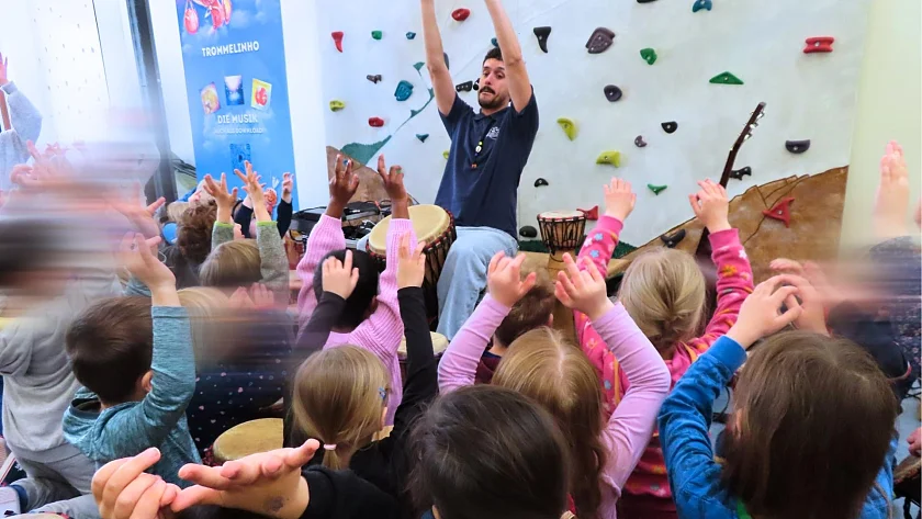 Trommelprojekt im Kinder- und Familienzentrum St. Magnus