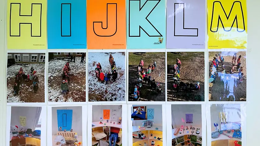  Impression von dem Projekt zur Sprachförderung im Kinder- und Familienzentrum Löwenzahn. 