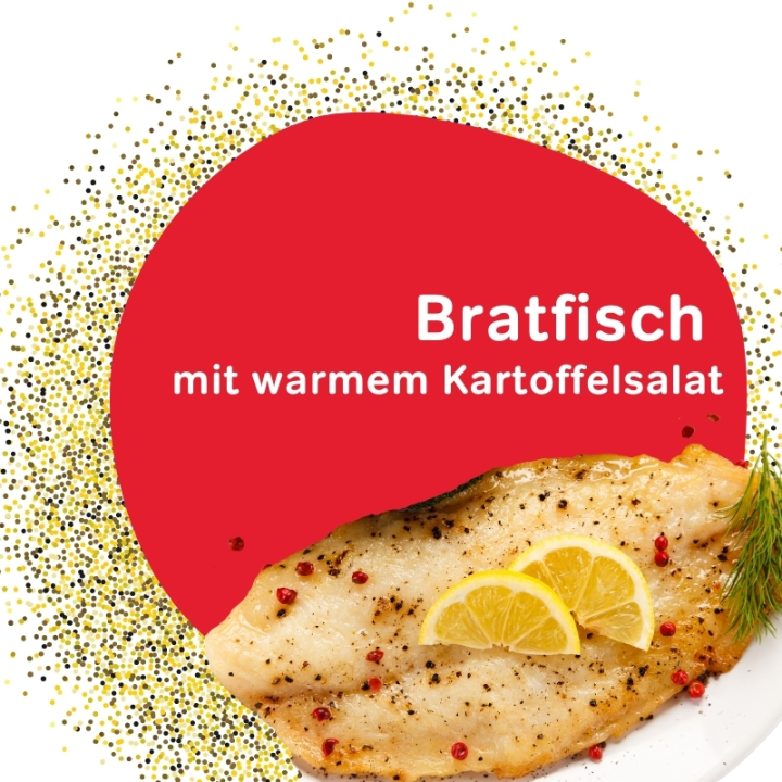 Rezept Bratfisch mit warmem Kartoffelsalat