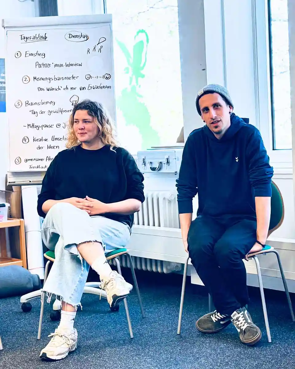 Lillemor und Yann vom Kinderschutzbund Bremen