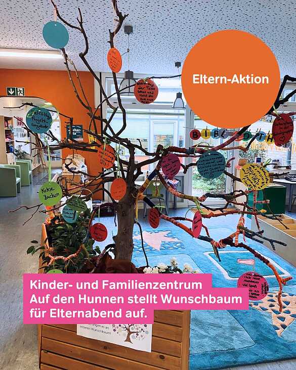 Wunschbaum im Kinder- und Familienzentrum Auf den Hunnen