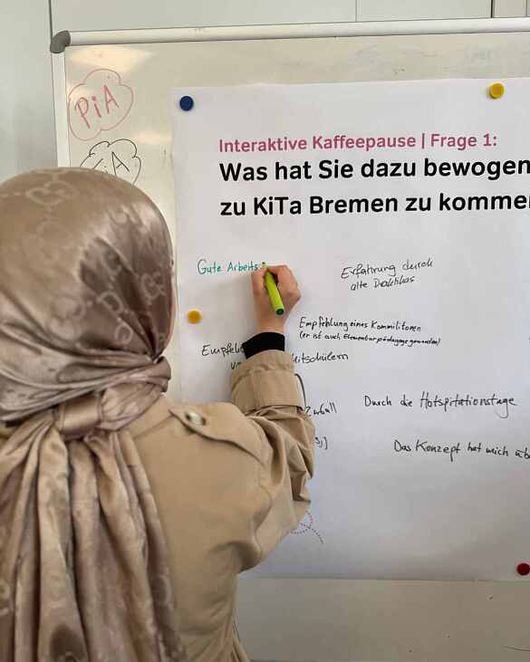 Fragen während der Pause beantworten