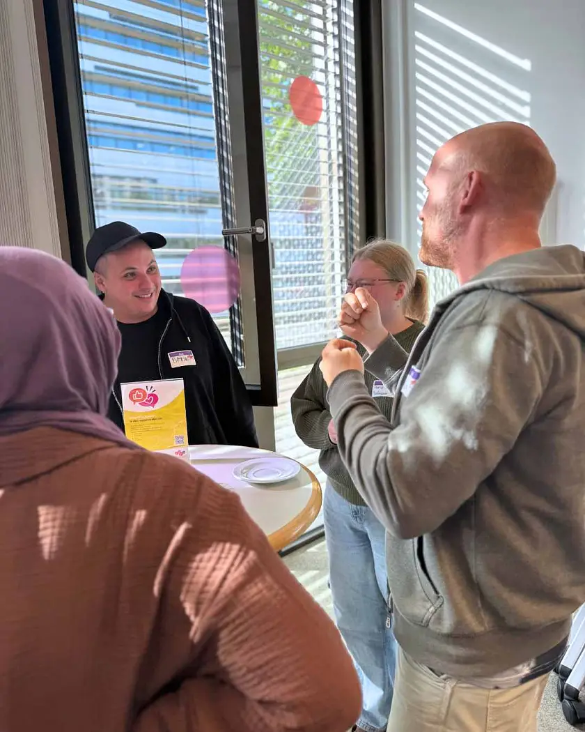 Unsere neuen Lernenden im Gespr&auml;ch