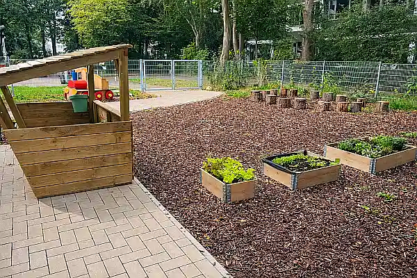 Au&szlig;engel&auml;nde des Kinder- und Familienzentrum Graub&uuml;ndener Stra&szlig;e