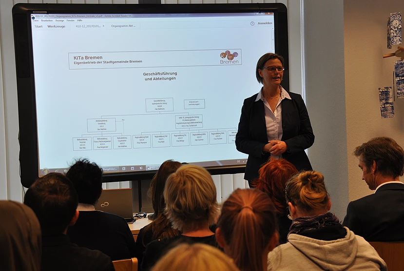 Begr&uuml;&szlig;ung der neuen Mitarbeiter*innen