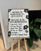 Empfangsschild Kunstprojekt
