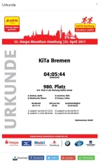 KiTa Bremen beim Staffelmarathon in Hamburg