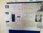 Poster mit Informationen zur Kikom-App