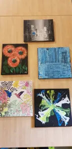 Ergebnisse der Kreativwoche im Kinder- und Familienzenter Kampfhofer Damm 