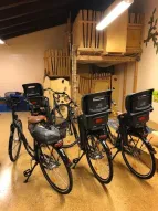 Die Fahrräder sind startklar für den Ausflug des KuFZ Antwerpener Starße 