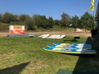 Das KuFZ Hermann-Wegener-Straße versucht sich beim Stand Up Paddling