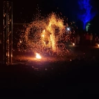 Feuershow auf dem Lichterfest Wohlers Eichen 2022