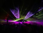 Lasershow auf dem Lichterfest Wohlers Eichen 2022