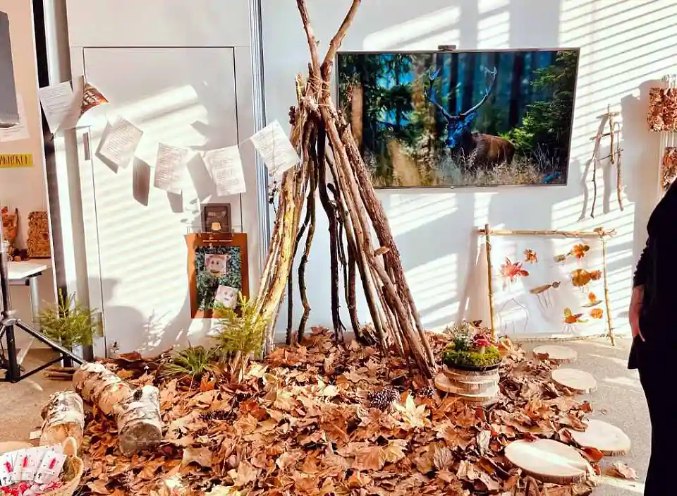 Neujahrsempfang 2023 KiTa Bremen | Tipi aus Zweigen