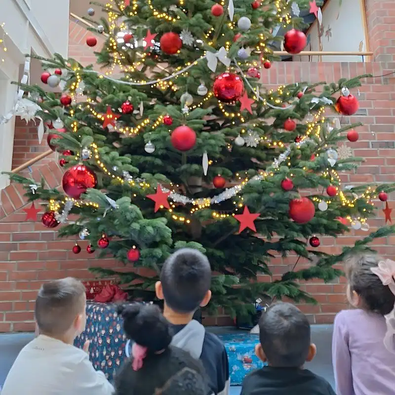 Tannenbaumfreude im Kinder- und Familienzentrum Regenbogenhaus