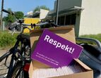 Paket auf Fahrrad