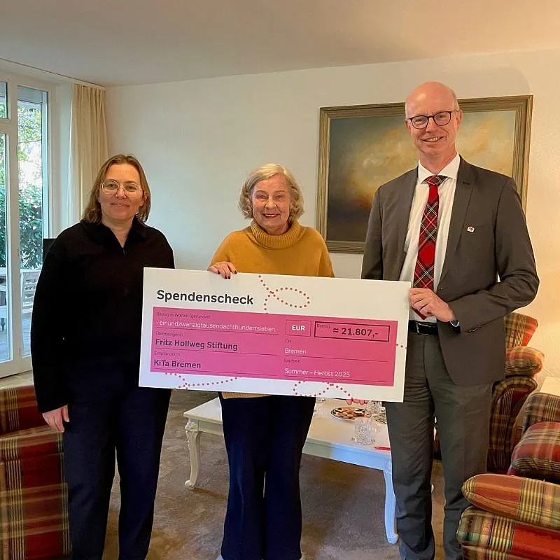 Großzügige Spenden der Fritz Hollweg-Stiftung 