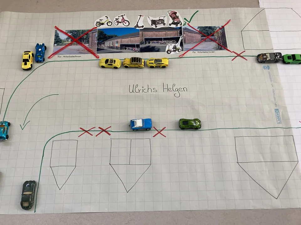 Ein Poster mit Parkm&ouml;glichkeiten im &Uuml;berblick