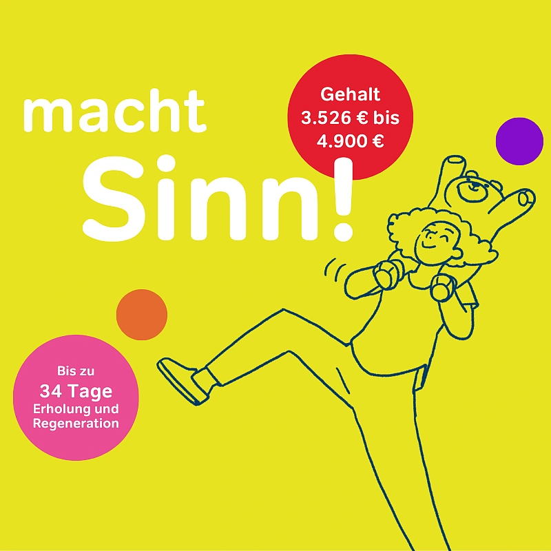 Illustration einer Person mit Teddybär auf den Schultern 