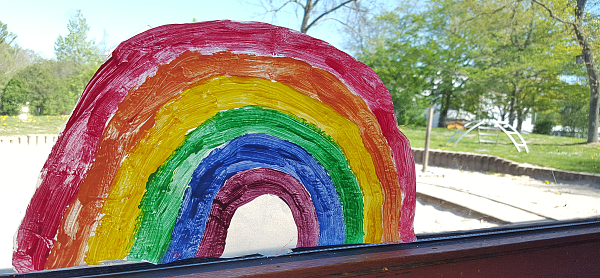 Regenbögen gegen Corona 