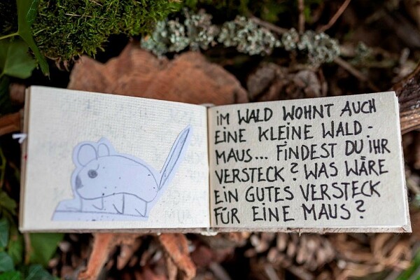 Beschäftigungsidee für Kinder in der Natur