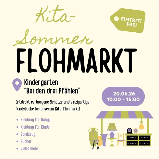 Kita-Sommerflohmarkt Bei den drei Pfählen
