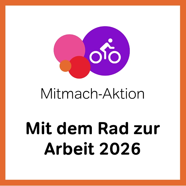 Mitmach-Aktion: Mit dem Rad zur Arbeit 2026