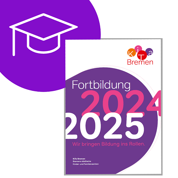 Titel des neuen Fortbildungsprogrammes von KiTa Bremen für das Kita-Jahr 223/2024